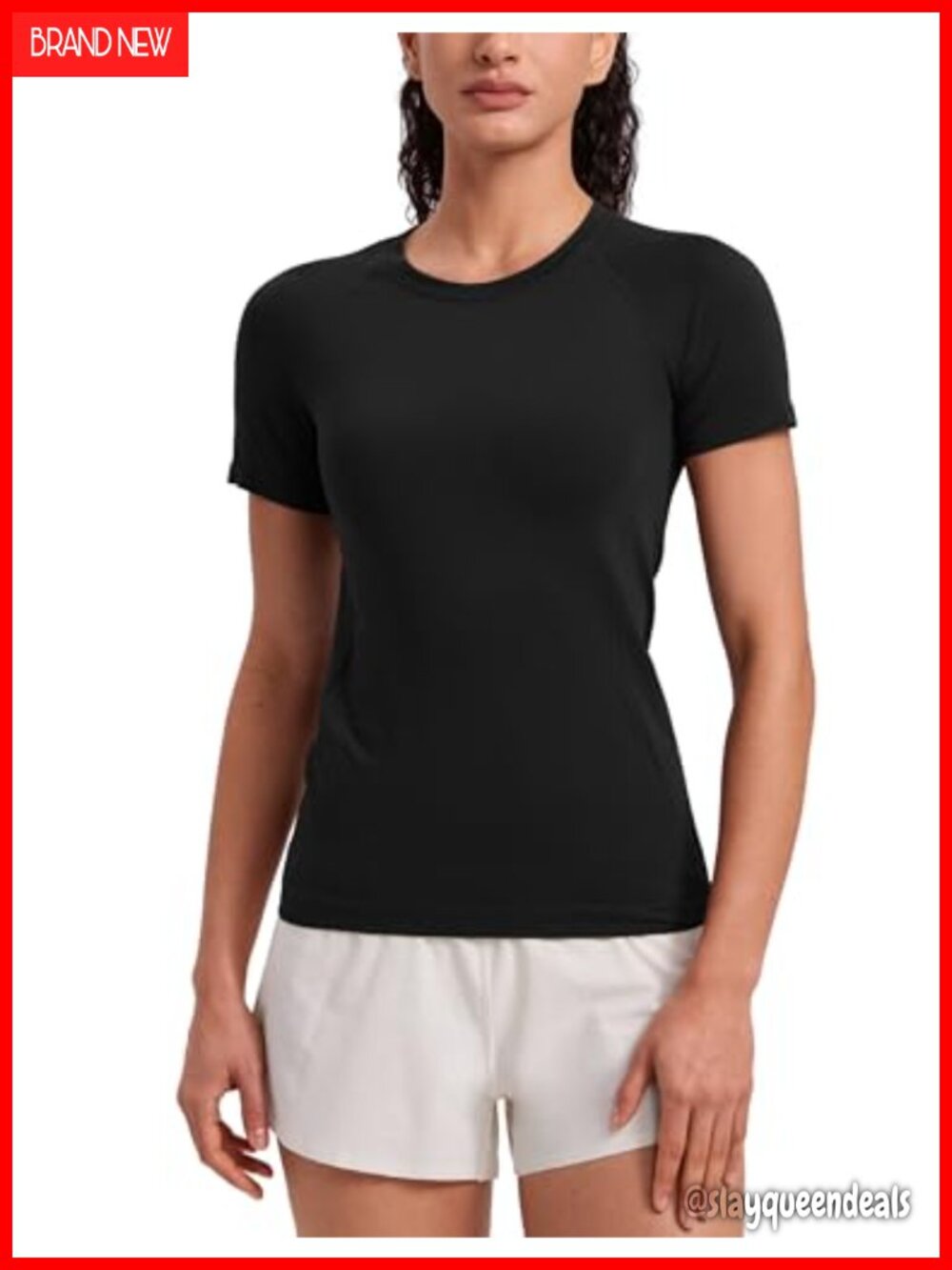 Seamless Workout T-Shirt Slim Fit Hip Length Yoga Tee